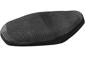 Niktule Coprisedili per Scooter Coprisedili per Moto Neri Impermeabili universali - Coprisedili per motorini per Scooter a Motore Cuscino in Rete Traspirante | Tessuto a Rete distanziatore 3D