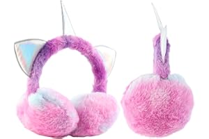 FYting Paraorecchie Bambina,Paraorecchie Bambino,Pelugo Morbido Auricolare, Protezione Dell'Orecchio Invernale, Regolabile, Adatto Per Natale, Compleanno, Regalo Vacanze (Orecchie Gatti Grigio)