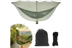 Casenly Mosquitera de Hamaca de Camping,Ultraligera Mosquitera para Hamaca de 360° Anti-Insecte,Plegable Hamaca Mosquitera,Cremallera de Doble con Bolsa de Almacenamiento pour Jardin,Extérieur,Viaje