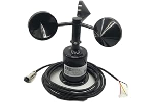 CALT 9-30V DC Supply 0-5v Output 0-45m / s Range Air 3 Cup Anemometro sensore di velocità del vento