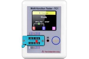 Hancaner Transistor Tester mit TFT Hintergrundbeleuchtung Farbe Anzeige Didoe Triode Kapazitiv Widerstand Detektor Induktivität MOSFET NPN PNP