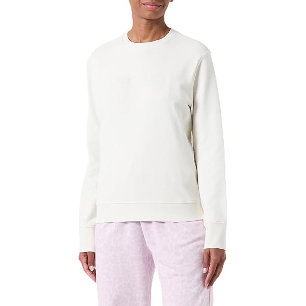 BOSS C_ Elogo_Motive Maglia di Tuta, Bianco, S Donna