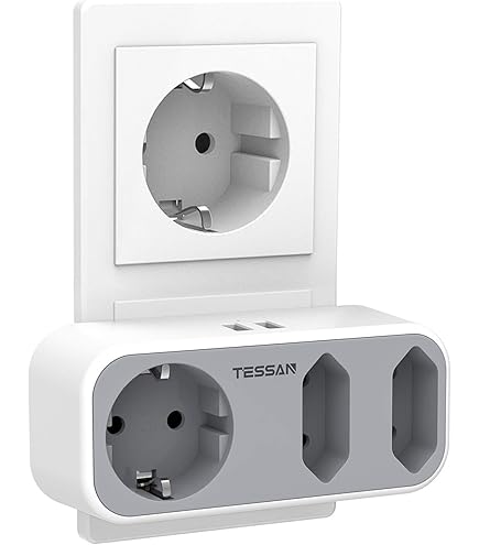 Ciabatta Multipresa Con USB HANYEAL - 3 Prese Schuko + 3 USB-A + 1 USB-C, Bianca, Compatta - Foto 5