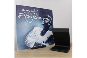 RAVARY Schallplattenständer | Aufbewahrung für bis zu 3 Schallplatten | 3 in 1 Multifunktional | Minimalistisch, Retro | LP Aufsteller, Vinyl Aufbewahrung