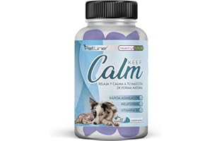 Healthy Fusion Relajante para Perros y Gatos | Tranquilizante para Mascotas | Calma el estrés y la ansiedad | Relaja y Calma a tu Mascota de Forma efectiva | 60u