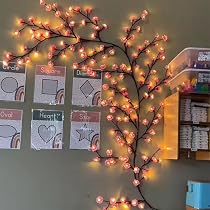 Lampe En Arbre Cerisier LED Avec Télécommande - Guirlande Lumineuse Fleurs Roses Pour Décoration Intérieure