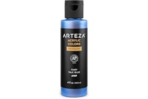 ARTEZA Colore Acrilico Iridescente A707 Blu Fiabesco, 118 ml, Colore Camaleonte, Pittura Acrilica per Dipingere ad Alta Viscosità, Base Acqua, Miscelabile, per Tela, Legno, Pietra, Tessuti