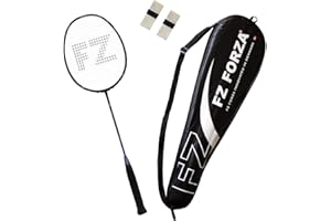 FZ Forza - Badmintonschläger Airflow 74 Lite für Fortgeschrittene - Schlägertasche & 2 Badminton Racket Grip gratis