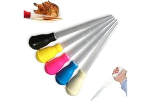 ZXCVWWE 1 grand poire à dinde - Pipette à poire, poire pour la cuisine, seringue à viande, pipette à badigeonner, poire à dinde pour aquarium, poire ronde en silicone pour barbecue, barbecue, cuisson, cuisine