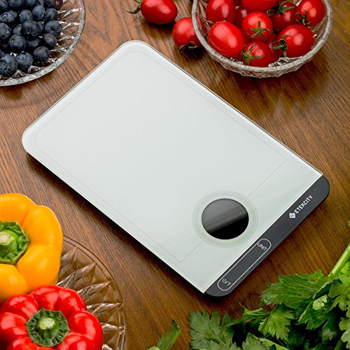 Etekcity 5KG Smart Digitale Küchenwaage, Elektronische Waage, Professionelle Waage, Briefwaage mit Precision Touch-Sensitive, Tara-Funktion, Ausgeglichenes Glas, leuchtende LCD-Display - 6