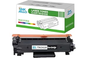 Inkjello Toner Cartridge For Printer, Compatible with Brother DCP-L2510D L2530DW HL-L2310D L2350DW L2370DN L2370DW L2370DW XL L2375DW MFC-L2710DN L2710DW L2730DW L2750DW TN2420 with Chip (BK)