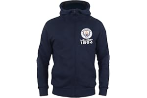 MANCHESTER CITY F.C. Manchester City Boys Hoody Zip Fleece Kids Official Football Gift