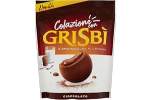 CAIYA SHOP Grisbi L'Originale - Biscotti Ripieni al Cioccolato - Nuovo Formato Busta 250 g - Vincenzi