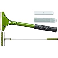 Colorus Tapetenentferner Set 3 tlg | Tapetenschaber 10 cm Bodenschaber Tapetenlöser | Stachelwalze 50 cm - 98 cm…