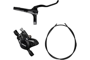 Shimano Non-Series MTB BR-MT200 / BL-MT200 bled brake lever/post mount calliper, black, front right, One Size, VARMT200