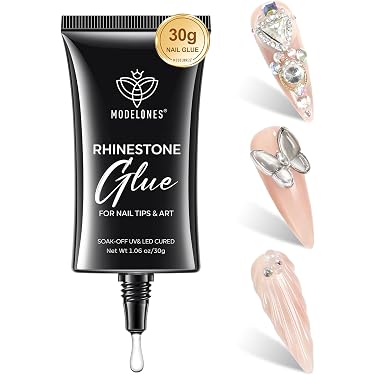 Bluesky Décor Gel Kleber Für Nagelkunst – Stark Haftend Für Strass, Glitzer & Steine