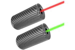 T238-NANO Traceur Airsoft, Mini Traceur en Fibre de Carbone avec Interface de Filetage 14 mm CCW, Adaptateur 14 mm CCW à 11 mm CW, Port de Charge de Type C