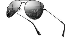 kunchu Sonnenbrille-Herren-Sonnenbrille-Damen-Polarisierte Sonnenbrillen Retro Metallrahmen Unisex Uv400 Fliegebrille Fahrerb