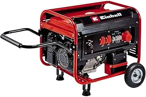 Einhell Générateur (essence) TC-PG 55/E5 (moteur de commande 4 temps à faibles émissions, 2 prises de courant 260 V et 1 prise de courant 400 V, réservoir 25 litres, sécurité manque d’huile)