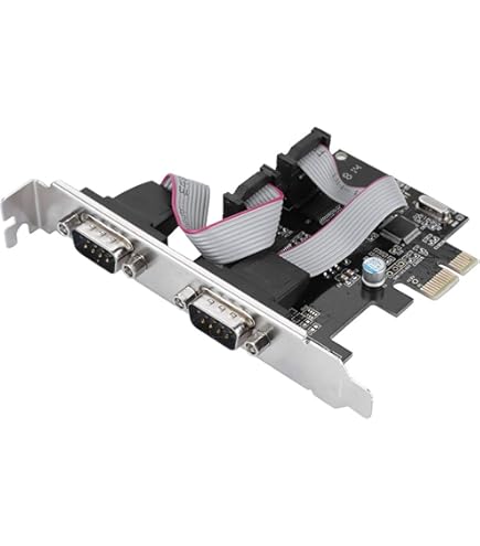 2-Port RS232 Serial PCIe Card – Low Profile Bracket, For PCI Express Slots, Ideal For Legacy Hardware