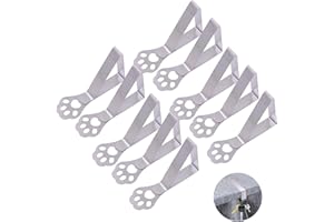 Biglumin 10pcs Pince Nappe - Triangle Griffe de Chat antidérapant Pince Nappe Inoxydable - Pince Nappe Exterieur Pince Table Nappe pour Cuisine, Pique Nique, Camping, Fête, Restaurant et Occasions
