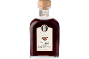 VERMOUTH PERUCCHI Liquore Caffè Perucchi – Botella de Licor de 1 L - 100% Elaborado en España - Licor de Café Digestivo – 26% Alcohol - Receta Artesana y Casera