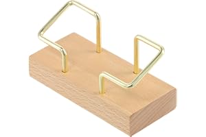 RAPIDBOK Porte Cartes de Visite en Bois, Support Carte de Visite en Bois de Noyer, Présentoir de Carte de Visite, Rangement pour Cartes de Visite pour Salles de Conférence, Stands D'exposition, Bureaux