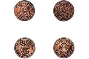 NOAFUNZO FNAF monety kolekcjonerskie, złote monety, Fazbear Foxy Bonnie Chica, do kolekcjonowania, antyczne, brązowe monety do gry pamiątkowej, monety metalowe