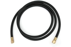 MISKALL Schutzgas Schlauch, Schutzgasschlauch Argon, Inertgas-Schweißschlauch, CO2 Stickstoff Druckluftschlauch Schweißpistole Verbindungsrohr 1/4 Zoll geschweißte Überwurfmutter(2.0m)