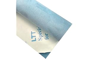 KMDZDZGS Self-adhesive car interior adhesive, Suede look car wrap Car Interior Upholstery, High elastic automotive film interior, Suitable for furniture, sofas, car interiors (light blue, 20 x 149 cm)