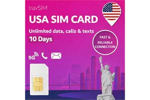 travSIM simkort USA | T-Mobile Network | Obegränsad data, samtal och sms i USA