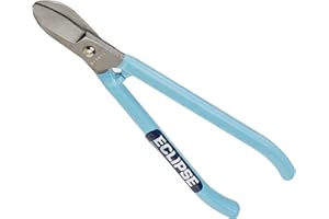 ECLIPSE PROFESSIONAL TOOLS Eclipse profesjonalne narzędzia ESJ-7C zakrzywione nożyce jubilerskie, niebieskie, 18 cm