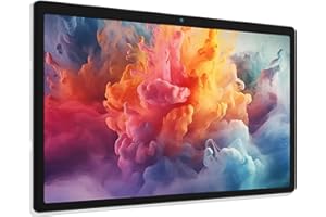 MUISOO Tablette Android 15, Octa-Core 10 Pouces, 20Go + 64Go (Extensible à 1 TB), Tablette Android avec Bluetooth 5.3, WiFi 6, Double Appareil Photo, 5 MP + 8 MP, Face ID, 4G dongle sans Fil (Blanc)