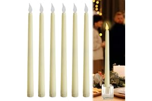 SEEFEY Bougie Chandelier LED,6 Pièces Fausse Bougie LED,Flamme Vacillante,Bougies Chandelier pour Mariage,Pâques,Fête D'anniversaire, Anniversaire,Mariage,Noël