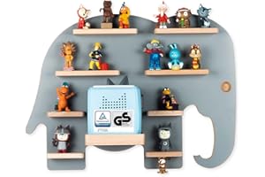 ‎BOARTI BOARTI das Original Kinder Regal Elefant in Grau - geeignet für die Toniebox und ca. 38 Tonies - zum Spielen und Sammeln