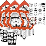 16 x Star Wars tazas de plástico partido. Cada taza puede contener hasta 7 onzas y es perfecto para proporcionar a tus invitados con refrescos.