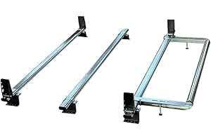 Shield Autocare Roof Bars Compatible with Ford Transit Custom (2013-2023) Steel Roof Rack & Tie Hole Loadstops for L1 (SWB) & L2 (LWB) with Low Rooftop (3 Bars & Roller)