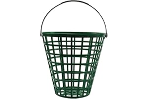 BESPORTBLE Golfballtasche Golfballsammler Korb Ball Golf Aufbewahrung Golfschläger Organizer Golfballkorb mit Griff, Golfballkorb mit Griff, Hält 75 Bälle, strapazierfähiges Nylon, Grün