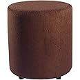 Siwa Style Barrel 30460207 pouffes Sitting Round upholstered Foam Cushion Standard Ottoman Living Room Foot Rest Home (lxbxh-38x38x43cm-1 Unit) Dark Brown