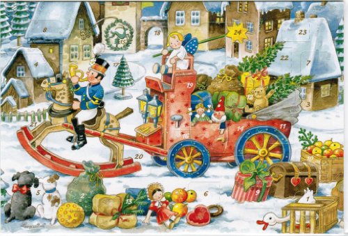 Preisvergleich Produktbild KORSCH VERLAG Adventskalenderkarte Postillion 9783782742238