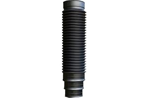 Parotec Avluftningssten flexibelt rör för anslutning av och fläktkaminer frånluftsrör, flexslang, avgasrör, anslutningsrör, 1