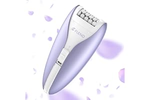 BUBBACARE Epilator for Women, Face Epilator with 2-Speed, Quiet Facial Hair Remover for Women with LED Light for Face, Body, Underarms, Bikini, and Legs Wet & Dry Hair Removal