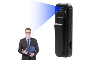 YADAYUKI 256GB Mini Cámara Corporal Grabadora de Vídeo, 1080P Body CAM con 180 ° Lente Giratoria y Clip Trasero Mejorado,Videocámara con Grabación de Audio y Video para Aplicación de la Ley, Entrega, Interior