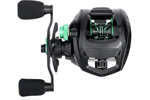 OLYSPM Baitcasting Reels fishing reel,6.3:1 Gear Ratio Super Smooth Baitcaster Reel,12 + 1 BB Anti-Corrosion,17.6LB Magnetic Braking System Casting Fishing Reels For Saltwater Fishing Lover