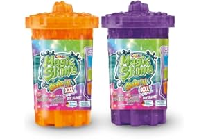CRAZE Magic Slime Shake it XXL zestaw 2 sztuk w puszce do samodzielnego wykonania "zrób to sam", kilka wariantów kolorystycznych, do 2000 ml całkowicie, kolorowa masa do zabawy dla dzieci 30929