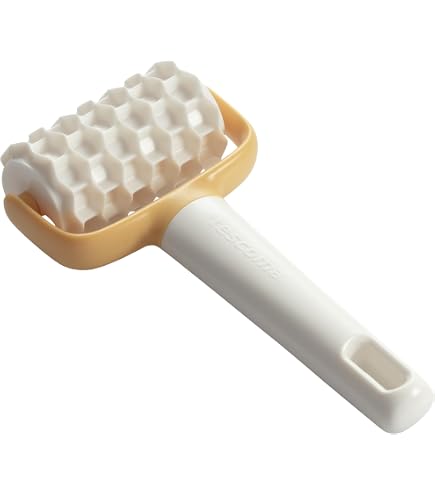 Rouleau à Losanges Pizza Lattice Cutter Roller, Outils de Cuisson Acier Inoxydable Manche en Bois Roller Cutter Snack HOB Pizza Roller Cutter