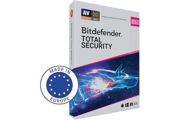 Bitdefender Total Security | 10 dispositivos | 2 años | PC/MAC/Móvil | Código de activación enviado por correo postal