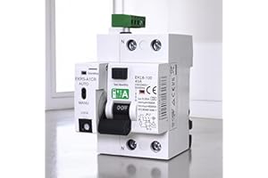 VL VILLORE Interruptor diferencial superinmunizado auto rearmable 40A 30mA Clase A con protección sobrecorriente y fugas rearmable (Clase A Model 2)