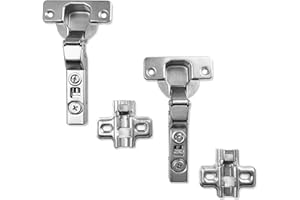 HÄFELE HAFELE 110 Grad Mittelanschlag Topfscharnier Standardscharniere mit Schließautomatik Soft Close Automatikscharnier Integrierte Dämpfung Scharniere Küchenschrank Kleiderschrank Schranktür Möbel 2er Set