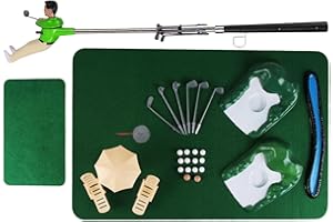 MANTING Indoor Golf Game | Funny Tiny Golfer Game Set | Golfing Man Golf Training Toys | Golfing Man For Kids Men Gift | For Kids To Develop Patience Imagination